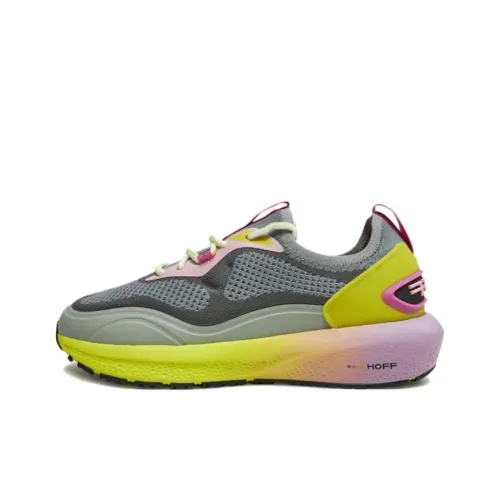 HOFF Slip-resistant Abrasion-resistant Low Top Casual Shoes Women's Gray Yellow Pink