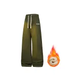 Армейский зеленый [с флисовой подкладкой / съемный бренд / брошь]