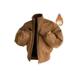 Хаки Хлопковый пуховик [Тяжелый термический материал, удерживающий тепло]