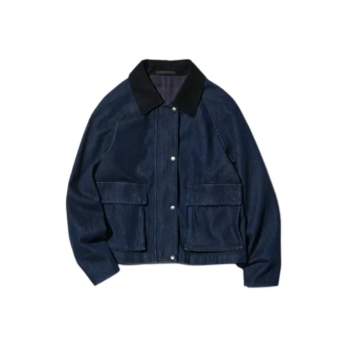 UNIQLO Темно-синие женские джинсовые куртки