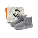 Серый с флисовой подкладкой