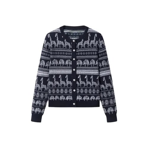 LOUGHNEA Трикотажная ткань синий женский трикотаж