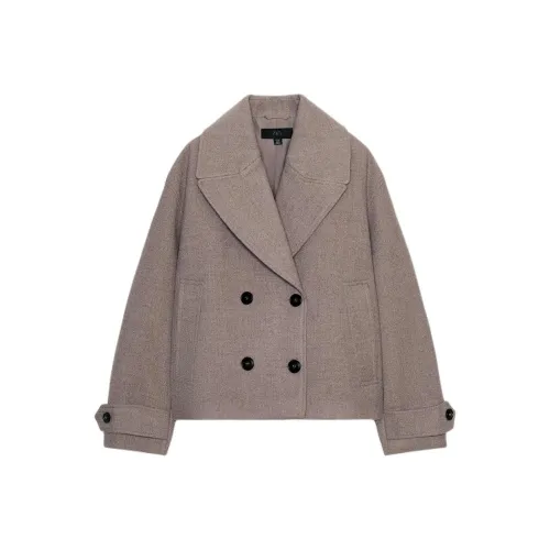 ZARA Collaboration норковое женское пальто