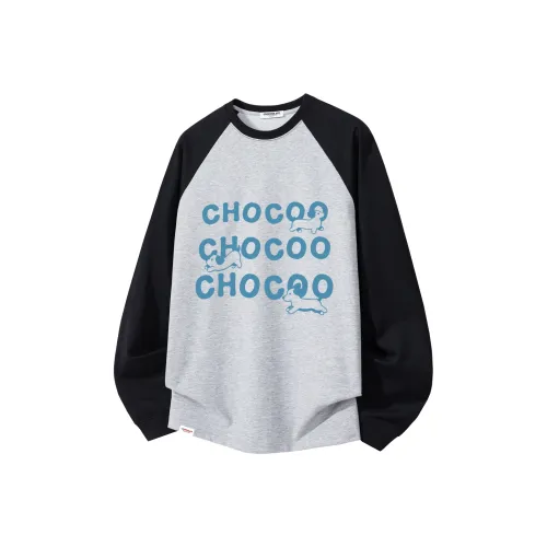 CHOCOOLATE Реглан Длинный рукав Т-рубашка Унисекс