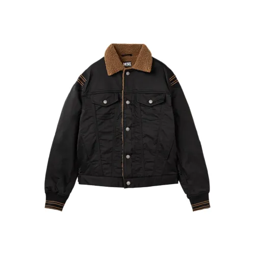 DIESEL Мужские черные куртки