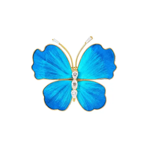 Фиолетовый шелк нить броши женские