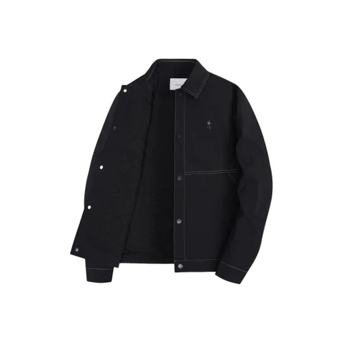 YULANGGONGWU 001 Черные Мужские Куртки