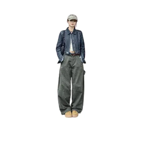 BRG Green Women's Jeans BRG Зеленые Женские Джинсы