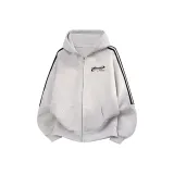 3-Stripes White Gray Thin [Премиум]