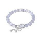 Браслет с бусинами "Удача и богатство" [Белый]