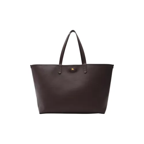 Burberry Телячья кожа Одно плечо Сумка Большая Мужская Песочно-бежевая и Угольно-коричневая