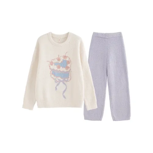 QIAOYUN Фиолетовый Женские Пижамные Комплекты