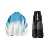 Синий + Черный Джинсы с Флисовой Подкладкой