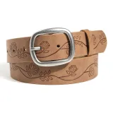 Тисненый в форме дня, коричневый