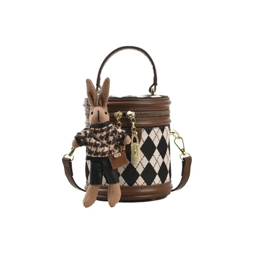 JANE KLAIN ПУ (полиуретан) Сумка-ведро Сумка через плечо Сумка Обычная Женская Коричневая Черная Кофейная Розовая Экрю