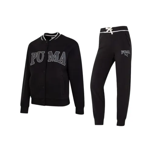 PUMA Комплект Черный Топ + Черный Низ Женские Повседневные Костюмы