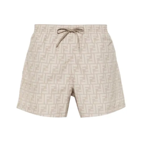 FENDI Повседневные шорты Мужские Светло-коричневые