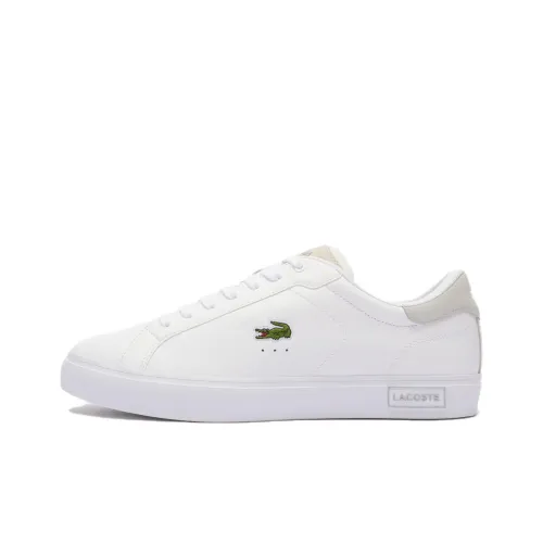 LACOSTE Powercourt Low Топ Скейтборд Кроссовки Мужские Белые