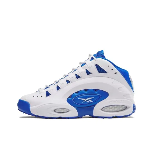 Reebok ES22 Устойчивый к истиранию MID Баскетбольные кроссовки Мужские Белый Синий