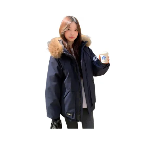 MUCCHIC Темно-синий женский пуховик