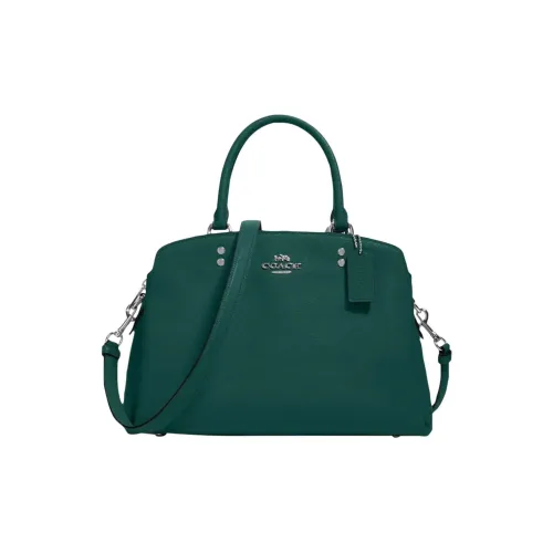 COACH Lillie Кожа Сумка Большая Женская Яшма