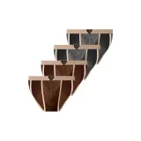 4 пачки [Темно-коричневый + Темно-коричневый + Серый + Серый]