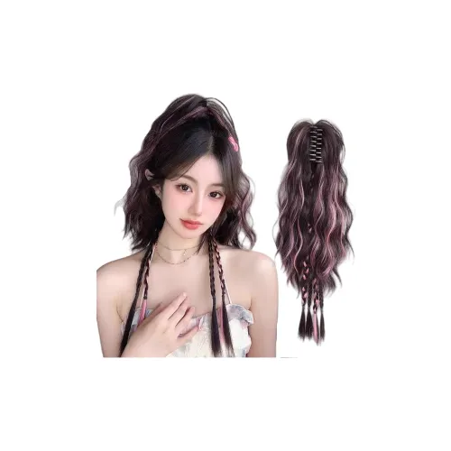 MUSINA Claw Clip Balayage Braid Высокий конский хвост Перука Горячая девушка Искусственные волосы Водопад Фонтаны