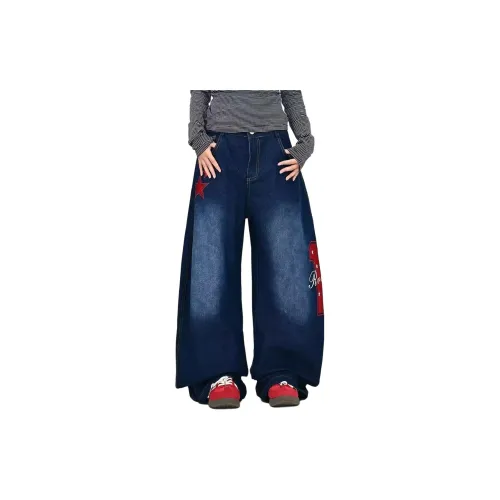 PEA Синий Унисекс Джинсы