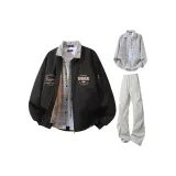 Чёрные + Светло-серые штаны + Желтая рубашка в клетку