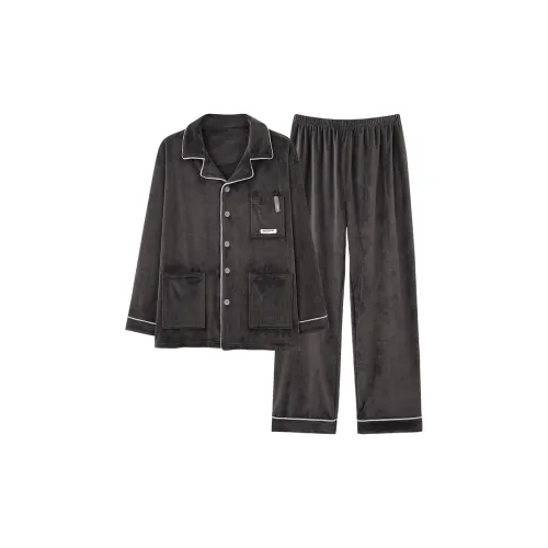 MADALLO Темно-серый Мужской Пижамный комплект