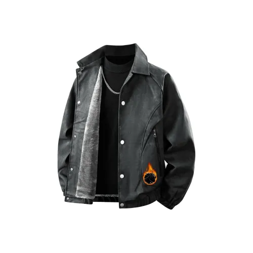 ZUOAN Мужские кожаные куртки