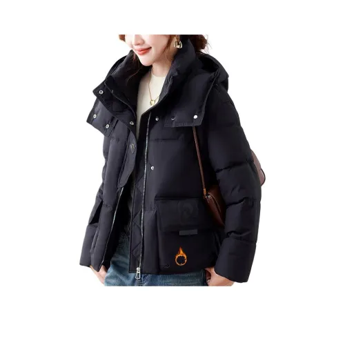 MOUSIDEYOUHUO С капюшоном хлопковый пуховик женский