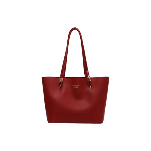 Warrior ПУ (полиуретан) с PVC композитный кожа плечо сумка стандартная женская красная