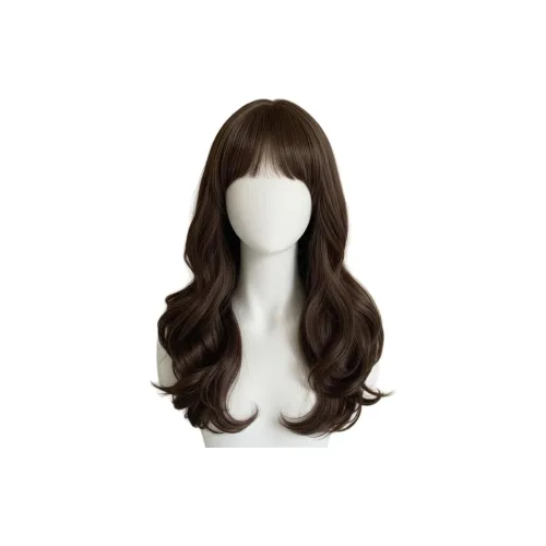 Гладкая Приветствующая Перука Полная Голова Перука с Реалистичной Кожей Головы Натуральная Анти-Старение ПУЛЬНАЯ Большая Волна Длинная Кудрявая Повседневная Перука Комплект