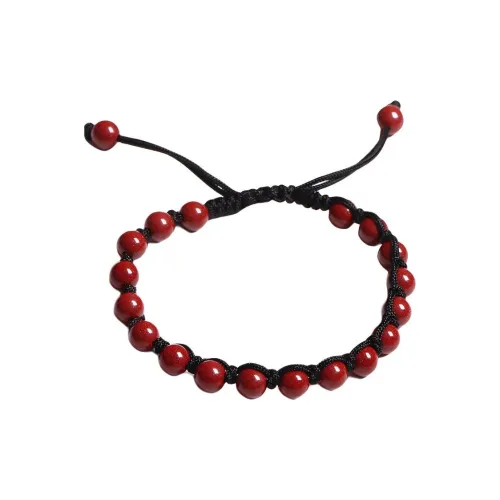 Qiyuanhui Reconstructed Браслет с шнурками из киновари Унисекс