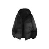 [90 Duck Down Thermal Water-Repellent] Черный (Аутентичный Синий Серый Маленький Логотип Логотип на груди)