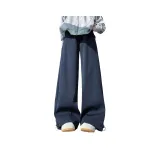 Темно-синий, синий, утолщенный и с флисовой подкладкой (брюки)