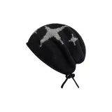 Метеор Свободная шапка-бини - Черный