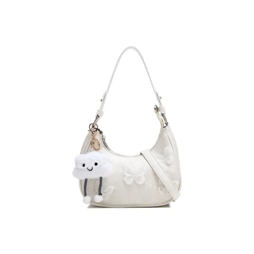 Carit Koty ПУ (полиуретан) Сумка через плечо Женская Белая Розовая