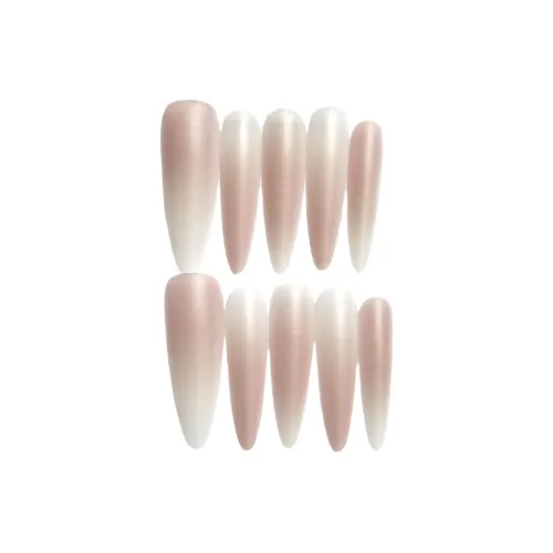 OEING False Nail Миндаль Длинный Розово-белый Градиентный Coquette