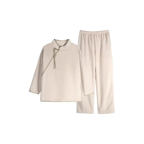 XUANJING 64315 Beige Apricot Women's Pajama Sets