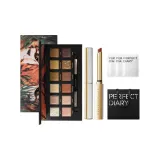 12-Цветовая Палитра Тигра + Узкий Каблук Помада L04 0,8г + Влажные Салфетки для Снятия Макияжа *3 + Бумажный Пакет