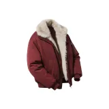 Красный [Большой ожерелье-чокер, утеплённая версия]