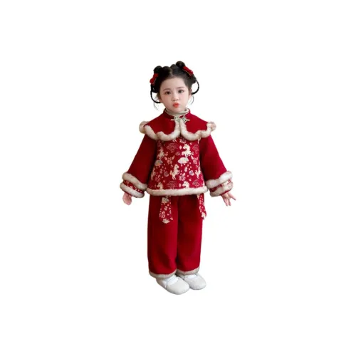 MUMUWU Повседневная спортивная одежда красный для детей 3-7 лет