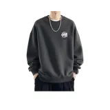 Темно-серый круглый вырез