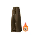 Коричневый [с флисовой подкладкой, съемный бренд, брошь]