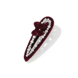 Заколка "Утка" красного цвета