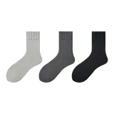 [Утолщенные носки Loop] Светло-серый + Темно-серый + Черный [3 упаковки]