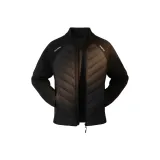 Черный хлопковый пуховик