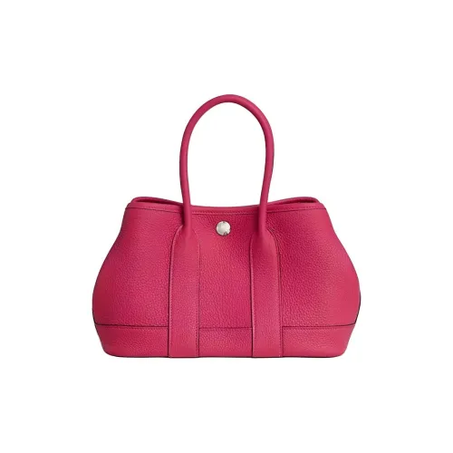 HERMES NEO GARDEN 23 Холст с кожей Сад Сумка Мини Женские 0D Розовый Mexico Розовый